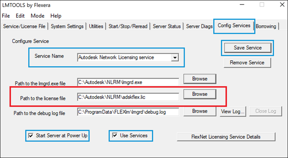 Modify License Path
