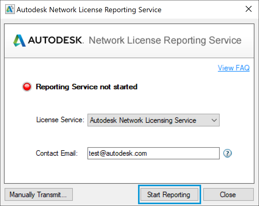 Start Reporting