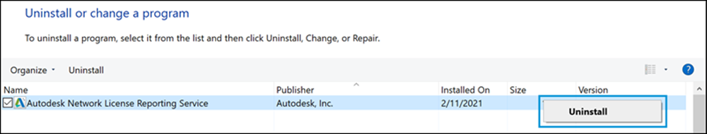 Uninstall NLRS