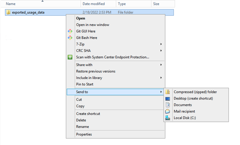 zip in windows